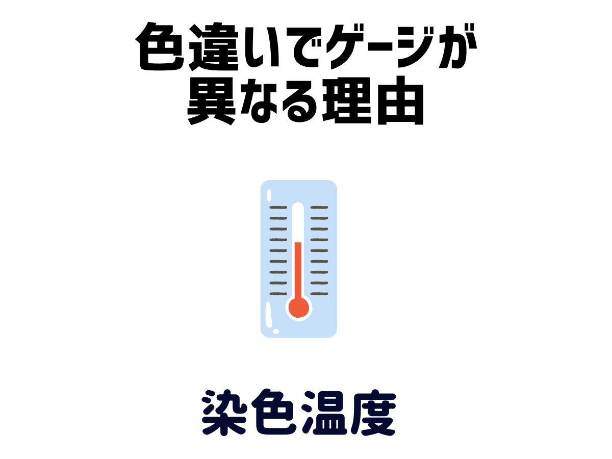 色違いの毛糸でも全色ゲージを取るべき理由。