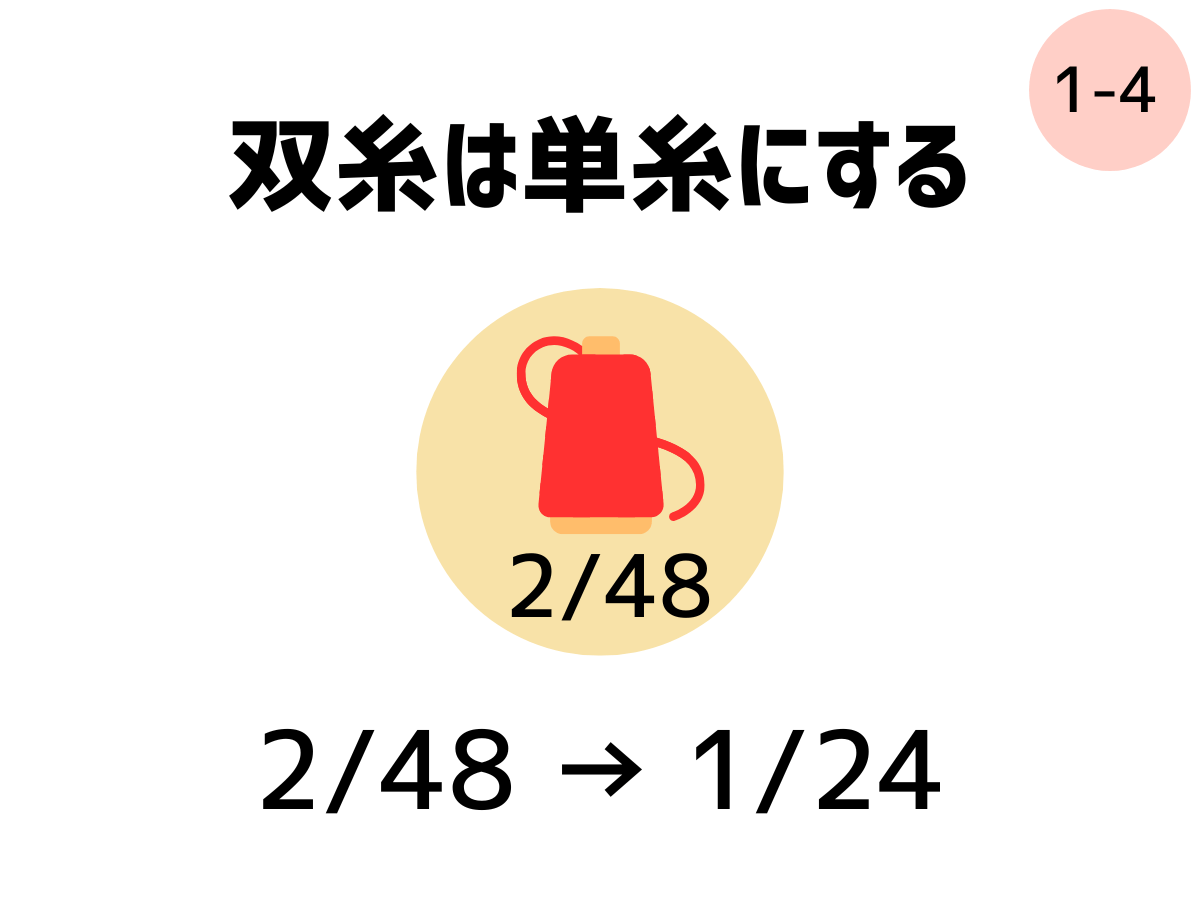 引き揃え番手計算方法